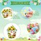 24 Pcs Spring Activity Craft Kits for Kids DIY Spring Flower Pot Shaped Craft Make Your Own Flower Pot Paper Craft Set Spring DIY Art Craft Kits for Home Class Game Activities Kindergarten